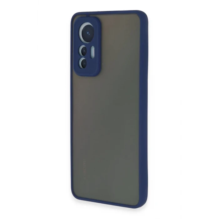 Newface Xiaomi Mi 12 Lite Kılıf Montreal Silikon Kapak - Lacivert