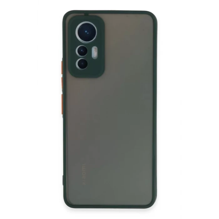Newface Xiaomi Mi 12 Lite Kılıf Montreal Silikon Kapak - Yeşil