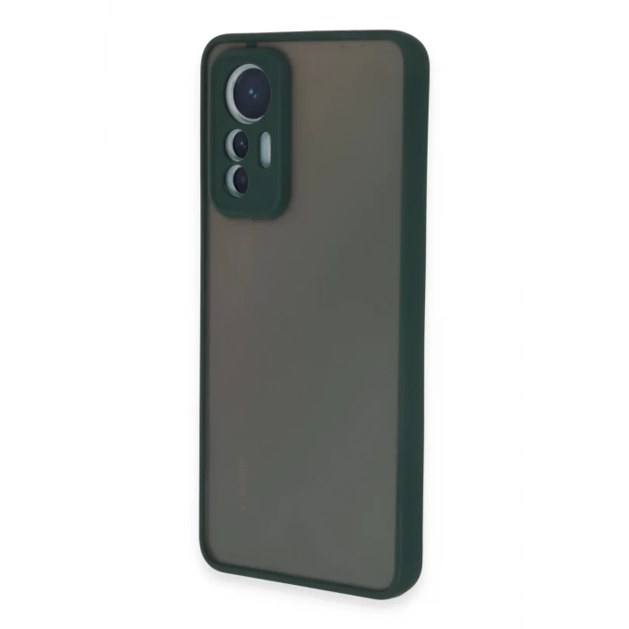 Newface Xiaomi Mi 12 Lite Kılıf Montreal Silikon Kapak - Yeşil