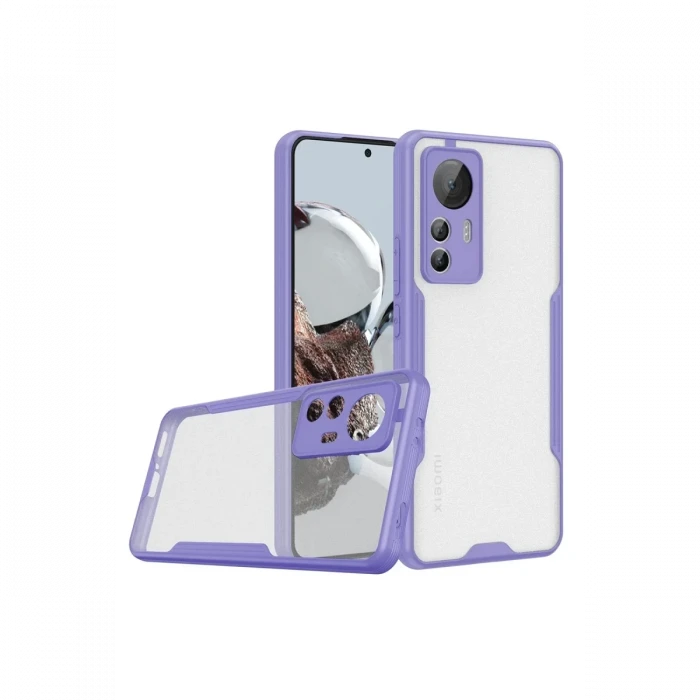 Newface Xiaomi Mi 12T Kılıf Platin Silikon - Lila