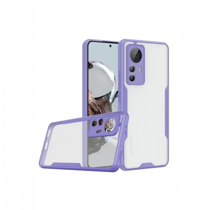 Newface Xiaomi Mi 12T Kılıf Platin Silikon - Lila