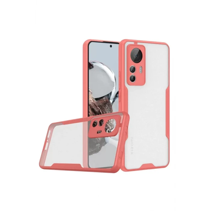Newface Xiaomi Mi 12T Kılıf Platin Silikon - Pembe
