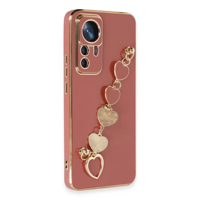 Newface Xiaomi Mi 12T Pro Kılıf Esila Silikon - Kırmızı