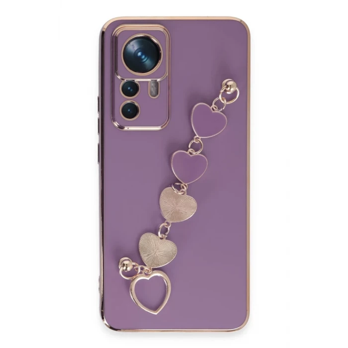 Newface Xiaomi Mi 12T Pro Kılıf Esila Silikon - Mor
