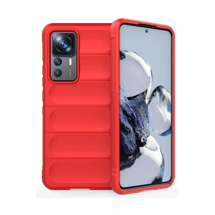 Newface Xiaomi Mi 12T Pro Kılıf Optimum Silikon - Kırmızı