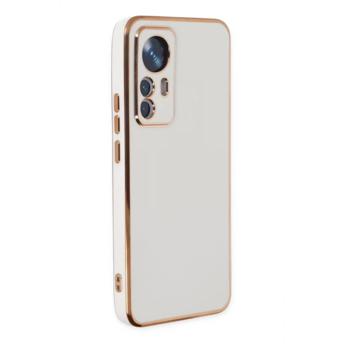 Newface Xiaomi Mi 12T Pro Kılıf Volet Silikon - Beyaz