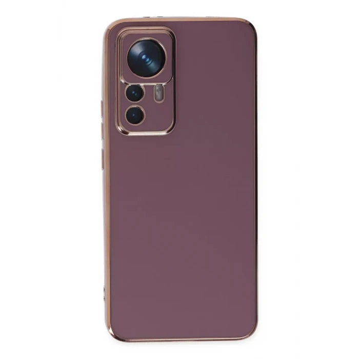 Newface Xiaomi Mi 12T Pro Kılıf Volet Silikon - Mor