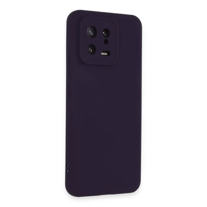 Newface Xiaomi Mi 13 Kılıf Nano içi Kadife Silikon - Mor