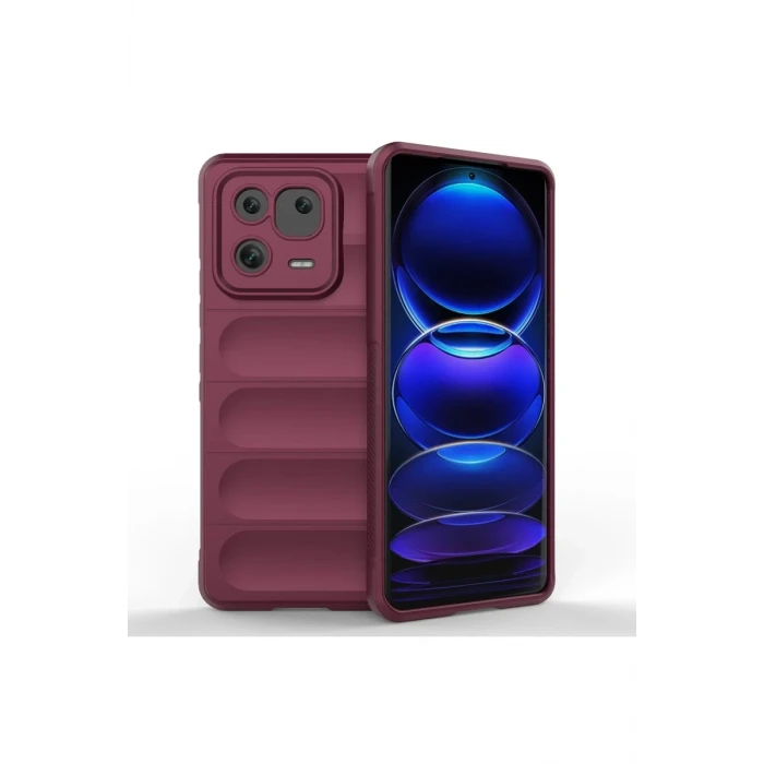 Newface Xiaomi Mi 13 Kılıf Optimum Silikon - Bordo