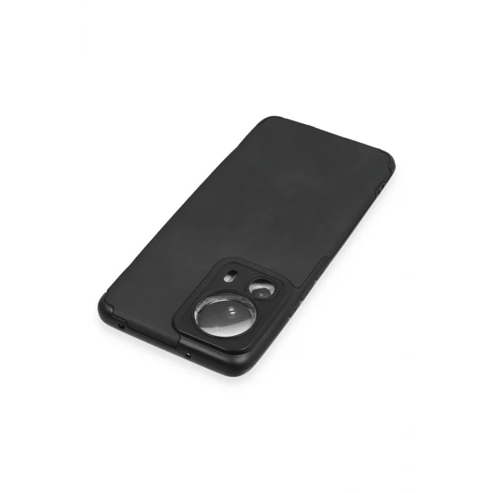 Newface Xiaomi Mi 13 Lite Kılıf Loop Deri Silikon - Siyah