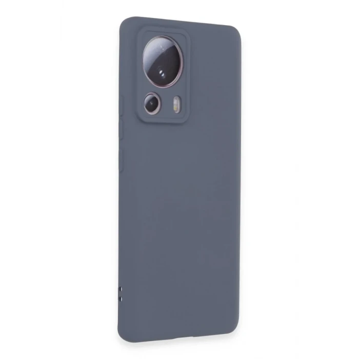 Newface Xiaomi Mi 13 Lite Kılıf Nano içi Kadife Silikon - Gri