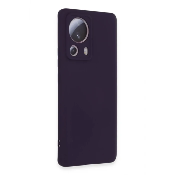 Newface Xiaomi Mi 13 Lite Kılıf Nano içi Kadife Silikon - Mor