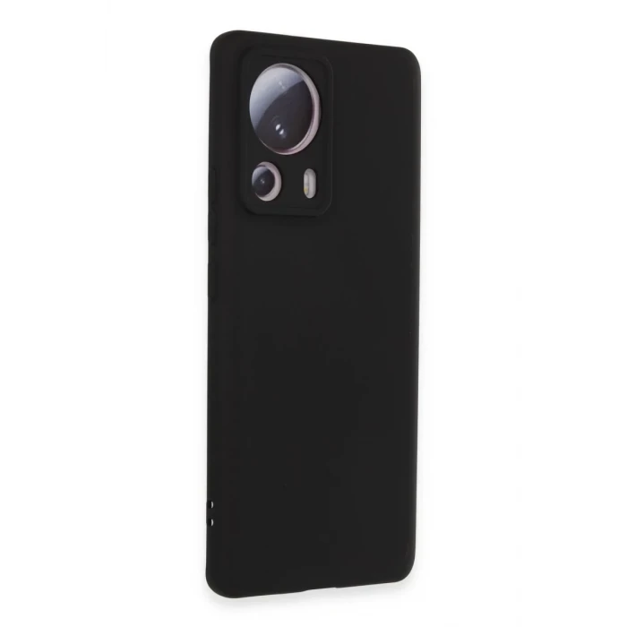 Newface Xiaomi Mi 13 Lite Kılıf Nano içi Kadife Silikon - Siyah