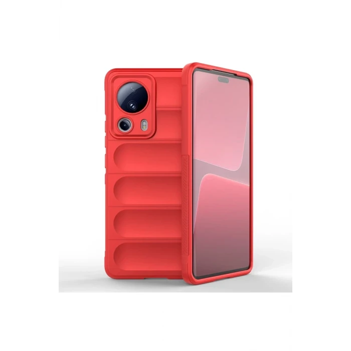 Newface Xiaomi Mi 13 Lite Kılıf Optimum Silikon - Kırmızı
