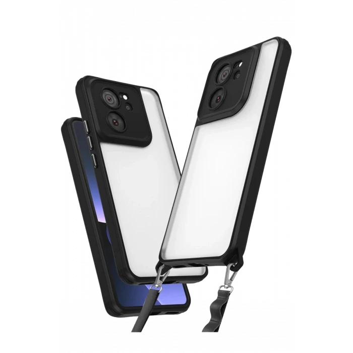 Newface Xiaomi Mi 13T Pro Kılıf Penta Silikon Kılıf - Siyah