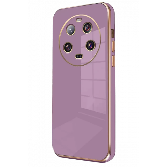 Newface Xiaomi Mi 14 Ultra Kılıf Volet Silikon - Mor
