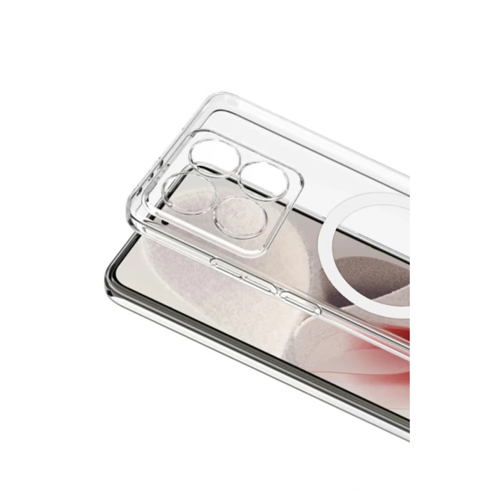 Newface Xiaomi Mi 14T Pro Combo Sert Şeffaf Magsafe Kapak - Şeffaf