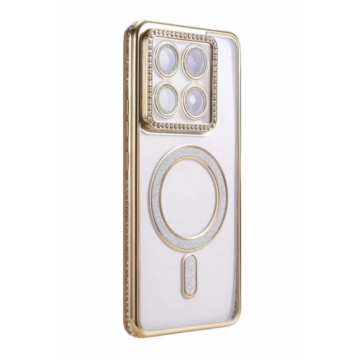 Newface Xiaomi Mi 14T Pro Joke Simli Magneticsafe Kılıf - Gold