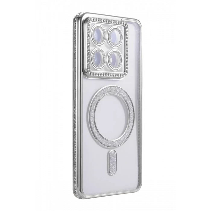 Newface Xiaomi Mi 14T Pro Joke Simli Magneticsafe Kılıf - Gümüş