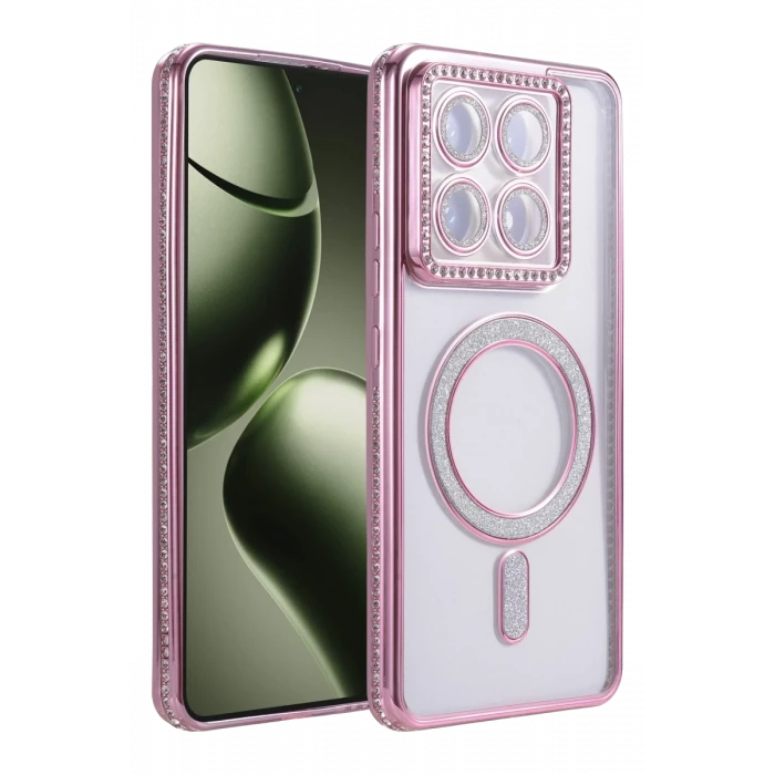 Newface Xiaomi Mi 14T Pro Joke Simli Magneticsafe Kılıf - Pembe