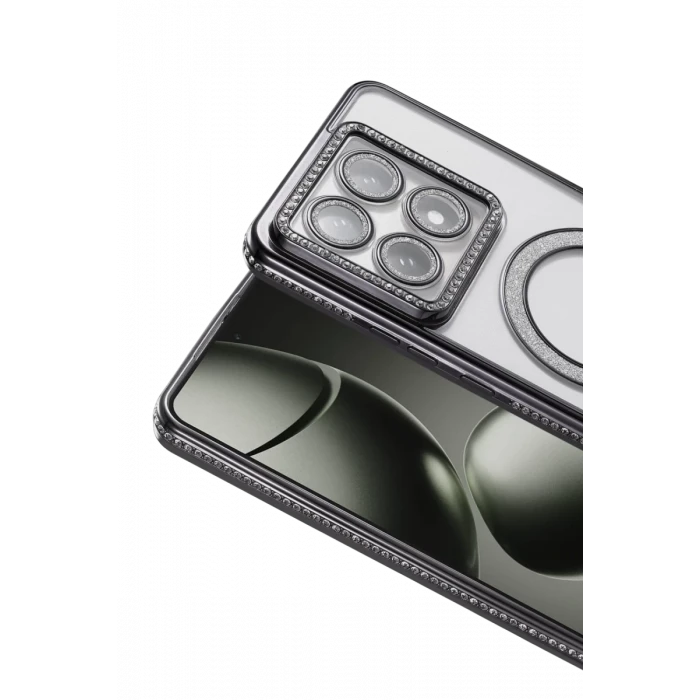 Newface Xiaomi Mi 14T Pro Joke Simli Magneticsafe Kılıf - Siyah