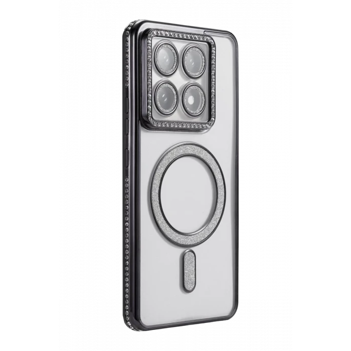 Newface Xiaomi Mi 14T Pro Joke Simli Magneticsafe Kılıf - Siyah