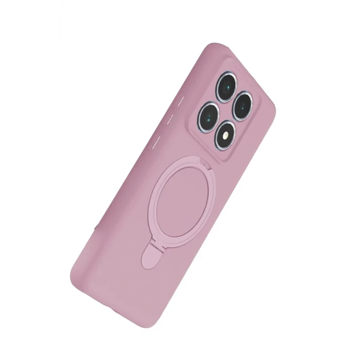 Newface Xiaomi Mi 14T Pro Regal Magsafe Standlı Kapak - Açık Pembe
