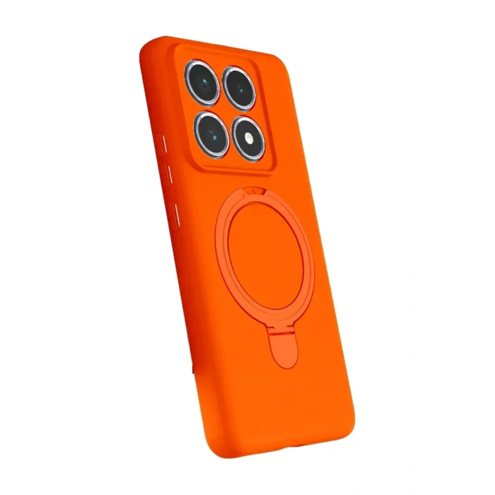 Newface Xiaomi Mi 14T Pro Regal Magsafe Standlı Kapak - Turuncu