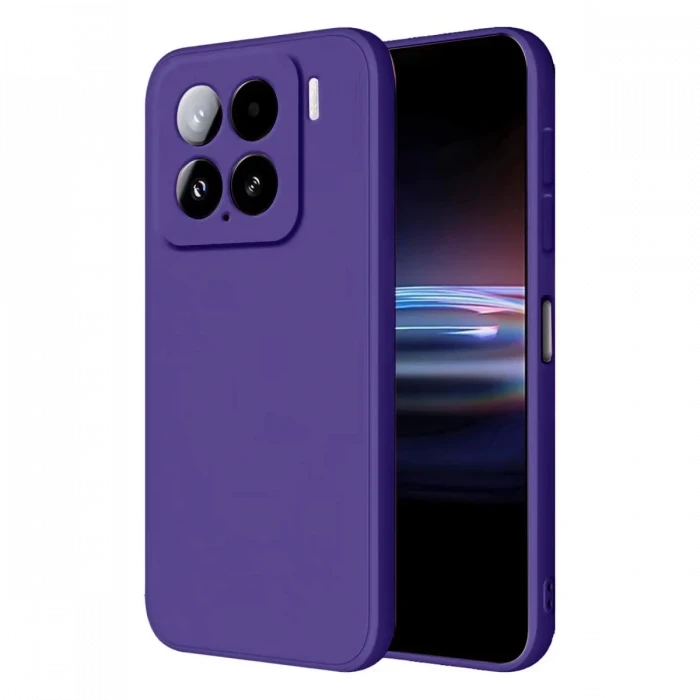 Newface Xiaomi Mi 15 Pro Kılıf Nano içi Kadife Silikon - Mor