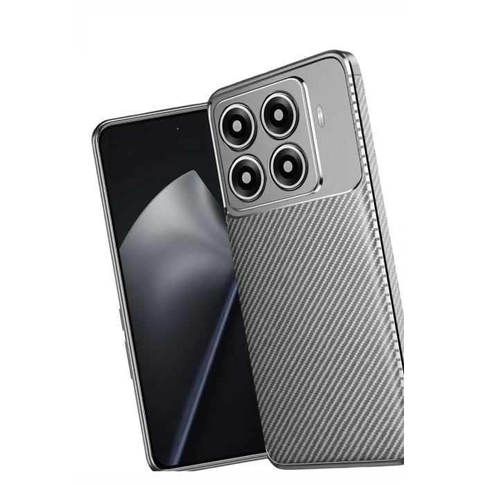 Newface Xiaomi Mi 15T Pro Auto Focus Karbon Kapak - Gri