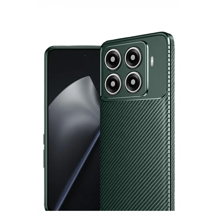 Newface Xiaomi Mi 15T Pro Auto Focus Karbon Kapak - Koyu Yeşil