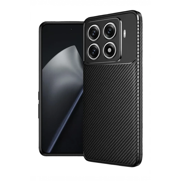Newface Xiaomi Mi 15T Pro Auto Focus Karbon Kapak - Siyah