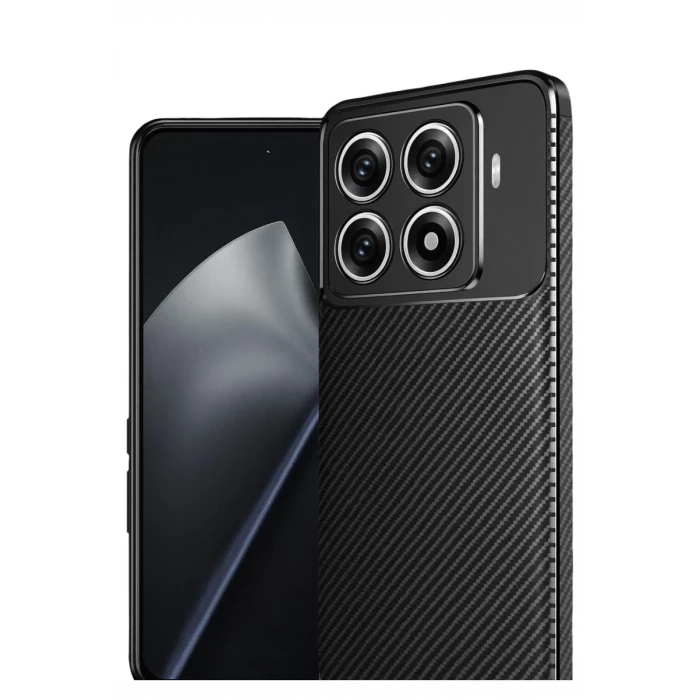 Newface Xiaomi Mi 15T Pro Auto Focus Karbon Kapak - Siyah
