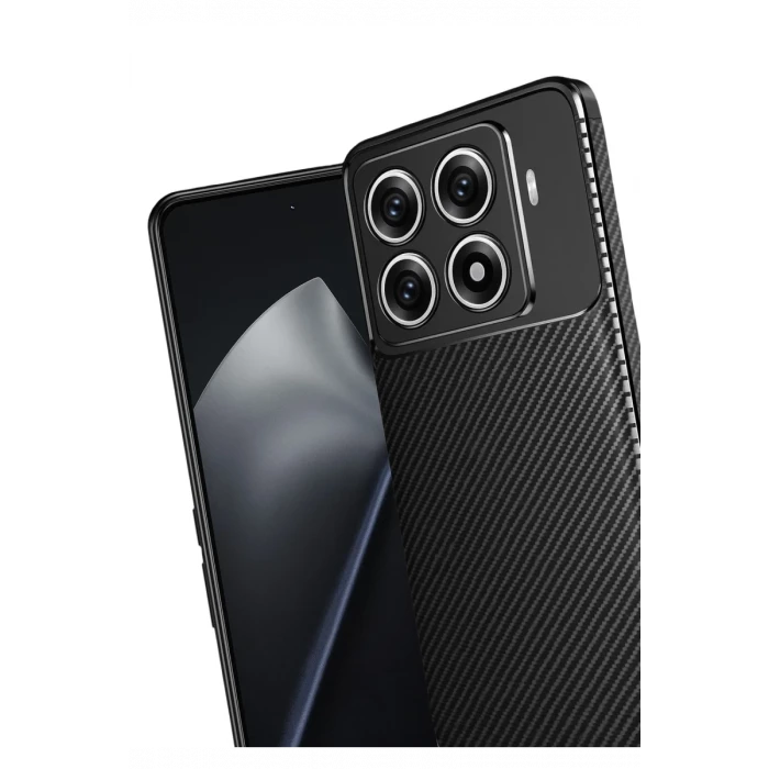 Newface Xiaomi Mi 15T Pro Auto Focus Karbon Kapak - Siyah
