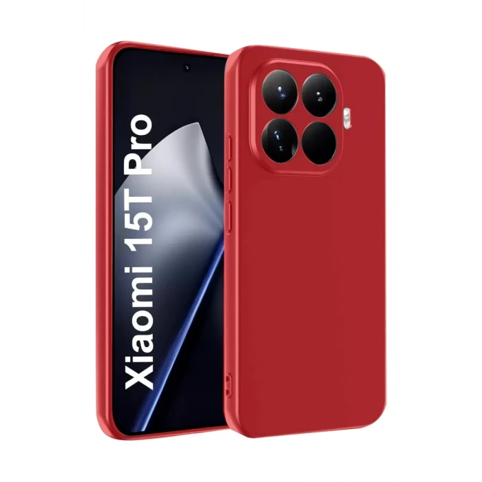 Newface Xiaomi Mi 15T Pro First Silikon - Kırmızı