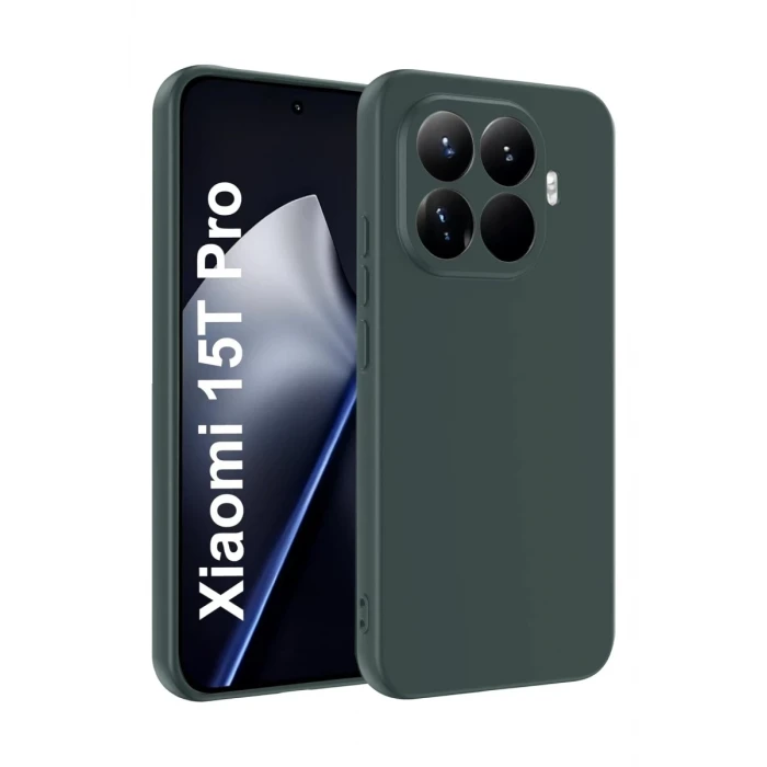 Newface Xiaomi Mi 15T Pro First Silikon - Koyu Yeşil