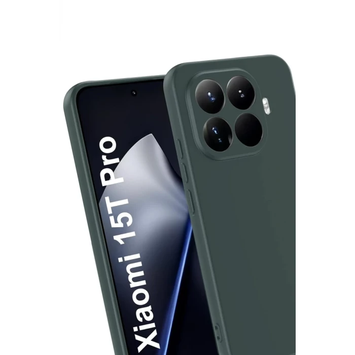 Newface Xiaomi Mi 15T Pro First Silikon - Koyu Yeşil