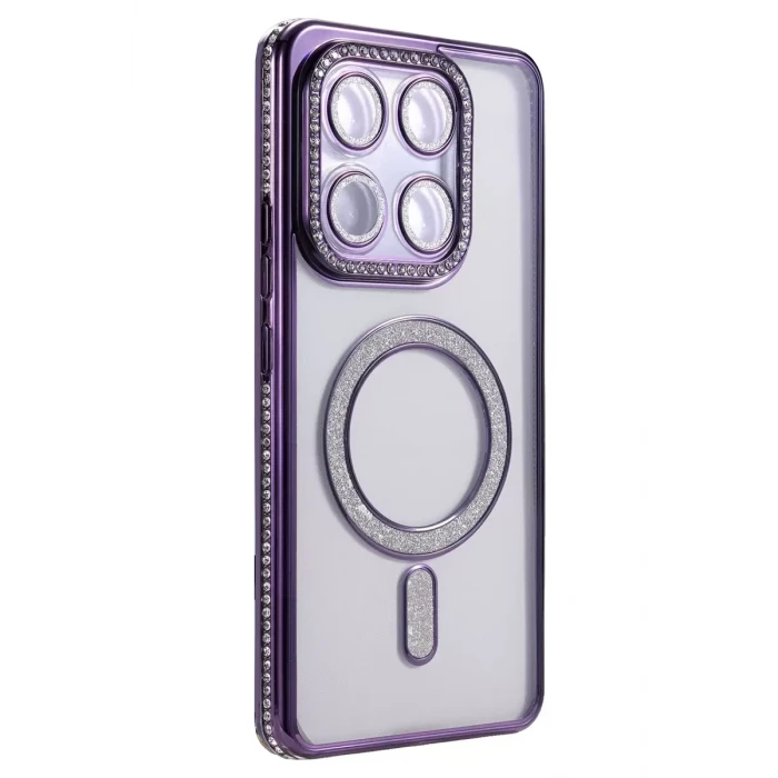Newface Xiaomi Mi 15T Pro Joke Simli Magneticsafe Kılıf - Derin Mor