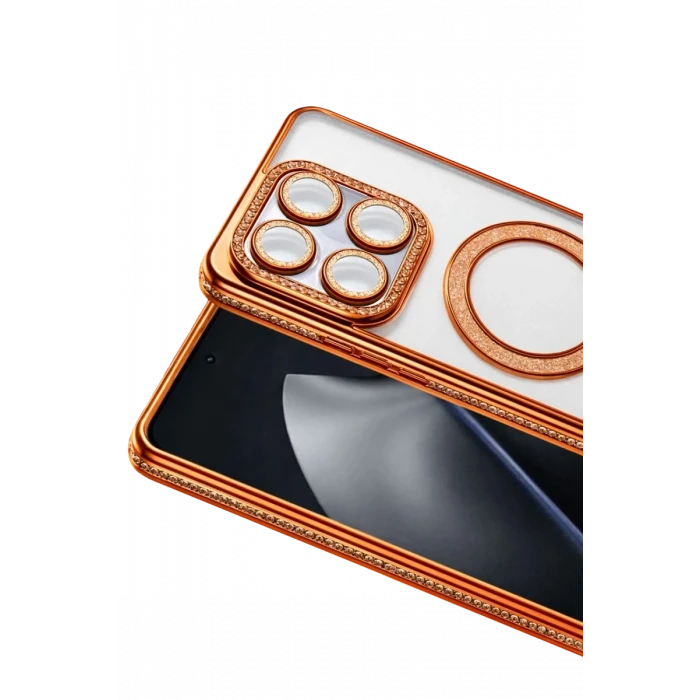 Newface Xiaomi Mi 15T Pro Joke Simli Magneticsafe Kılıf - Turuncu