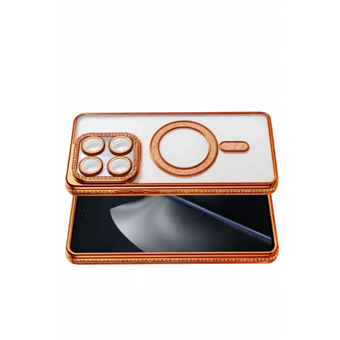Newface Xiaomi Mi 15T Pro Joke Simli Magneticsafe Kılıf - Turuncu