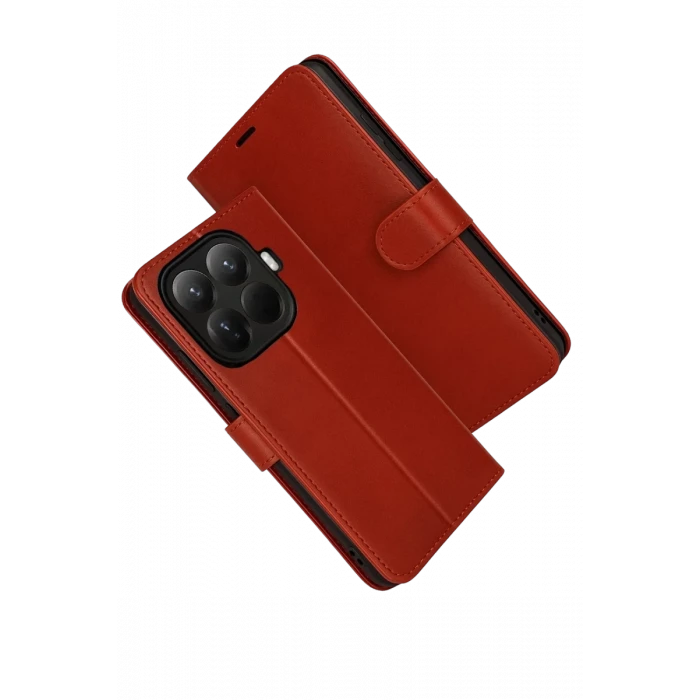 Newface Xiaomi Mi 15T Pro Trend S Plus Kapaklı Kılıf - Kırmızı
