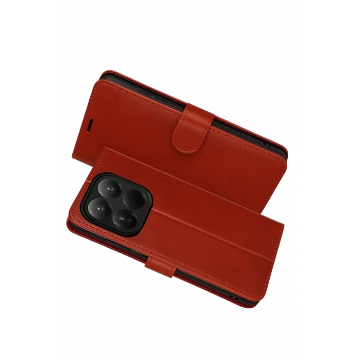 Newface Xiaomi Mi 15T Trend S Plus Kapaklı Kılıf - Kırmızı