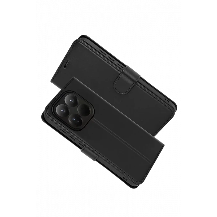 Newface Xiaomi Mi 15T Trend S Plus Kapaklı Kılıf - Siyah