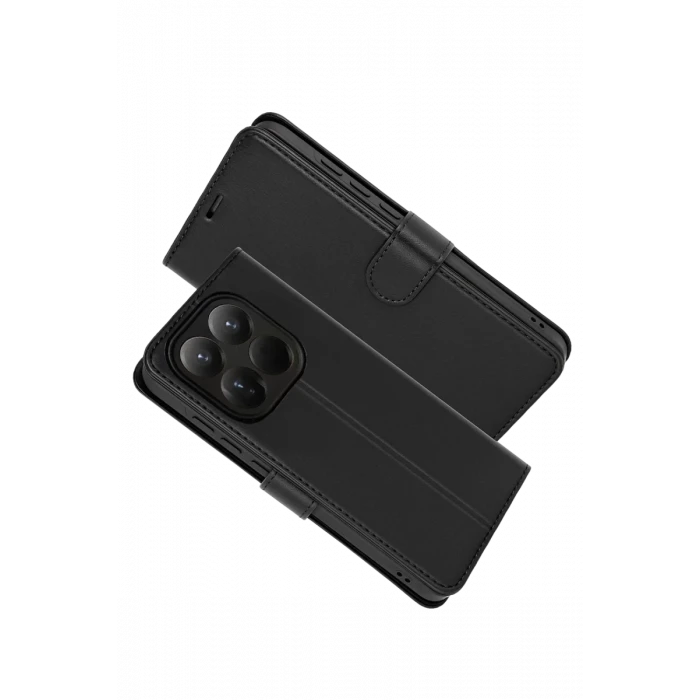 Newface Xiaomi Mi 15T Trend S Plus Kapaklı Kılıf - Siyah