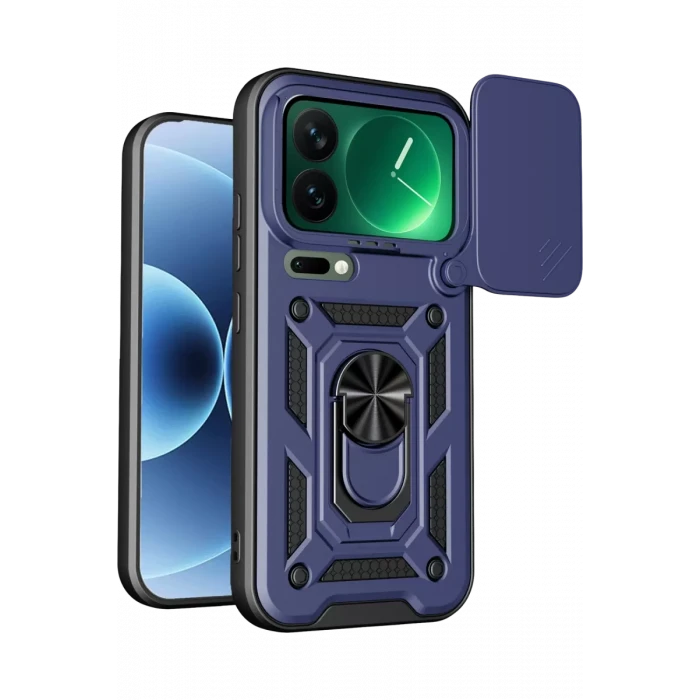 Newface Xiaomi Mi 17 Pro Pars Lens Yüzüklü Silikon - Lacivert