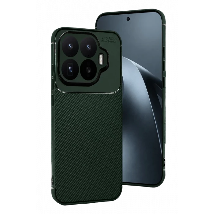 Newface Xiaomi Mi 17T Auto Focus Karbon Kapak - Koyu Yeşil