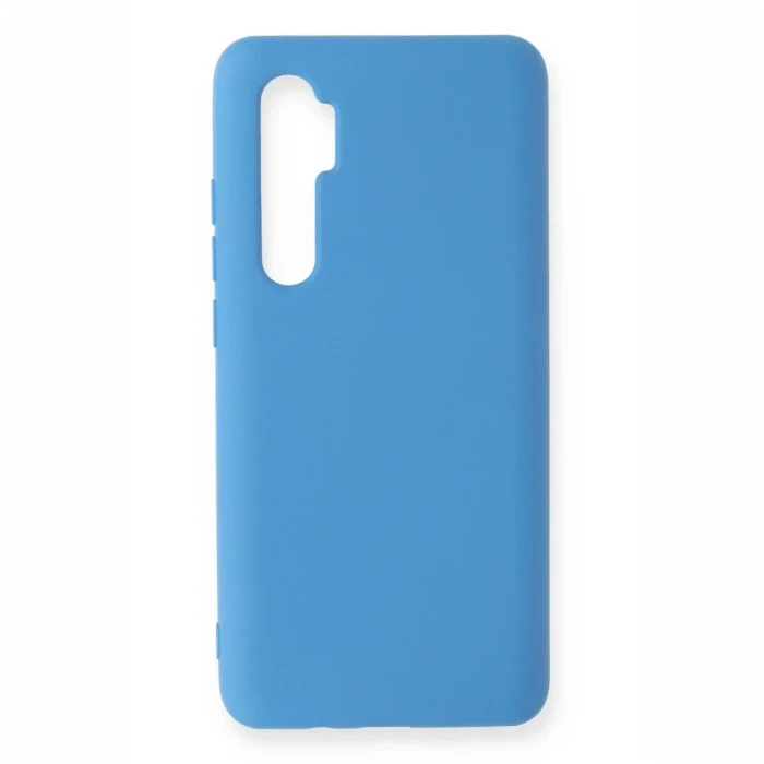 Newface Xiaomi Mi Note 10 Lite Kılıf Nano içi Kadife Silikon - Mavi