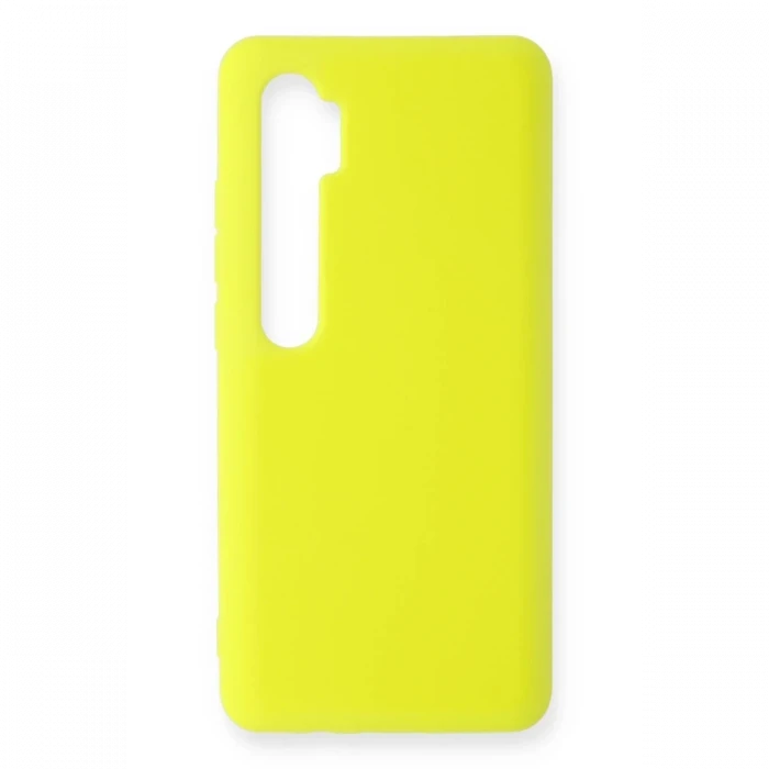 Newface Xiaomi Mi Note 10 Lite Kılıf Nano içi Kadife Silikon - Sarı