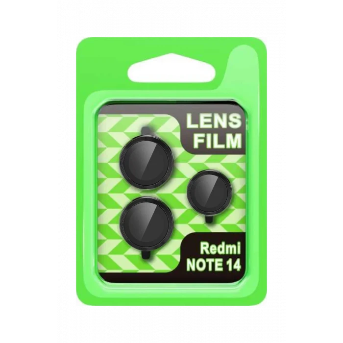 Newface Xiaomi Note 14 5G Raze Metal Kamera Lens - Siyah