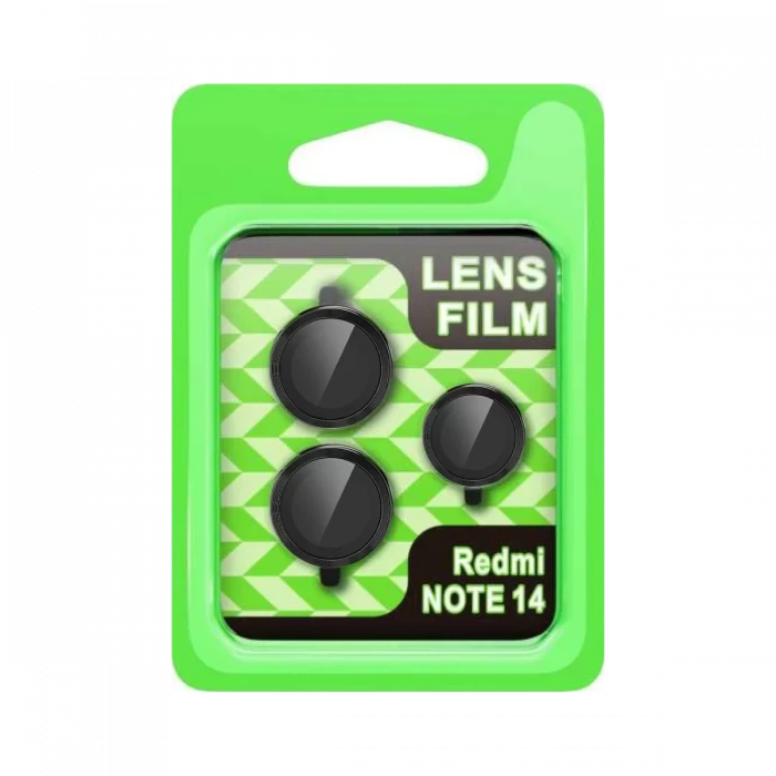 Newface Xiaomi Note 14 5G Raze Metal Kamera Lens - Siyah
